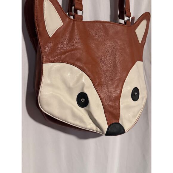 Fox Face Faux Leather Shoulder Bag - Picture 2 of 6